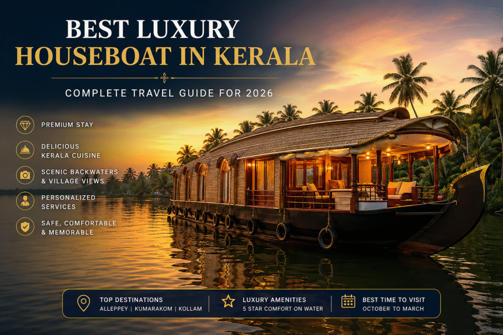 Luxury Houseboat in Kerala